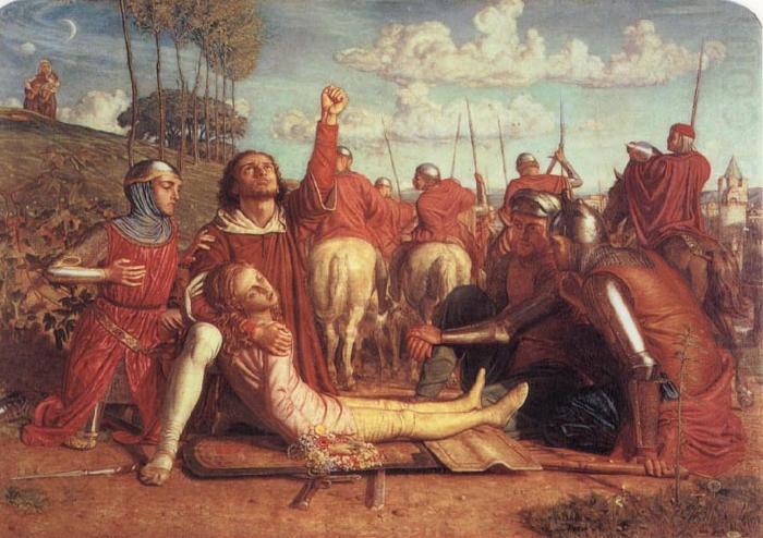 Rienzi Vowing to Obtain Justice for the Death of his Young Brother,Slain in a Skirmish Between the Colonna and Orsini Factions, William Holman Hunt